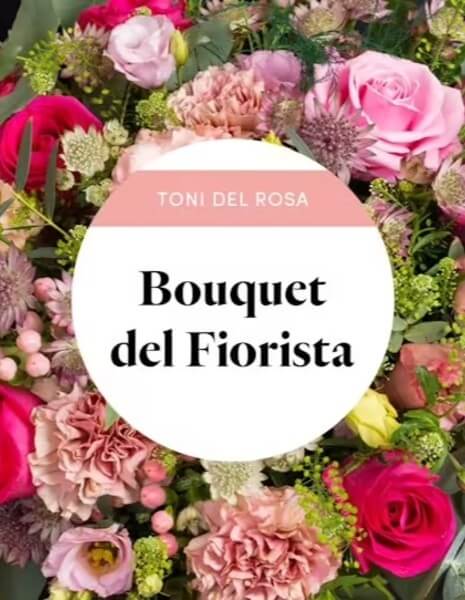 Bouquet sui toni del rosa a scelta del fiorista 